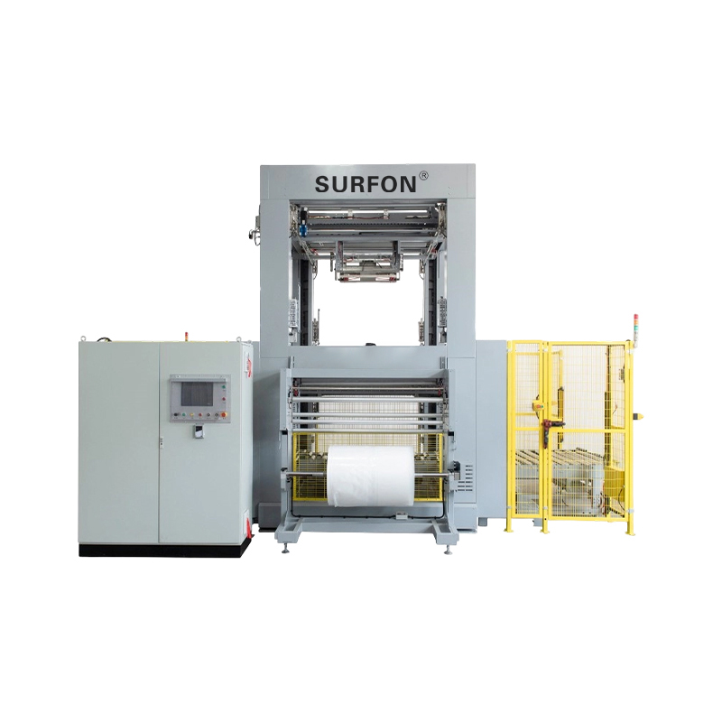 Fully-auto Vertical Cold Stretch Hooding Machine
