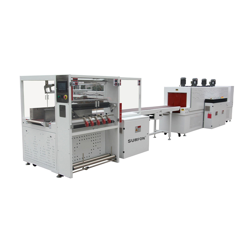 Fully enclosed (folded film stacking mode) automatic sealing and shrink packaging machine Fully enclosed (folded film stacking mode) automatic sealing and shrink packaging machine